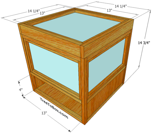 Plans Hat box with shelf - TreeToBox