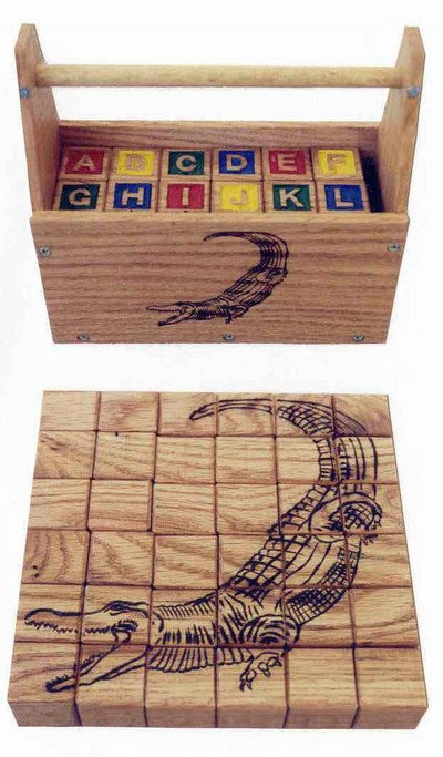 Custom Personalized Wooden ABC blocks - TreeToBox