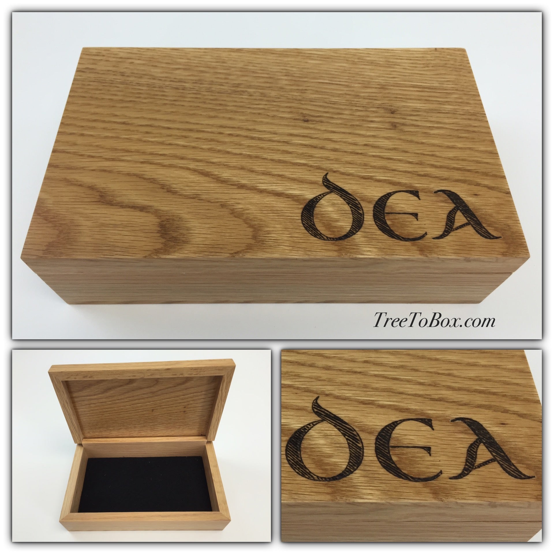 Oak box 8.5x4.5x2 - TreeToBox