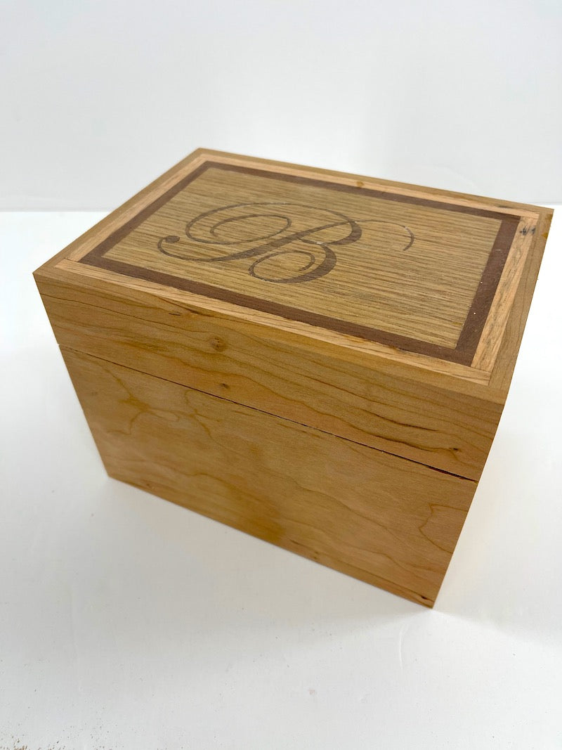 Available Now wooden Recipe box - TreeToBox