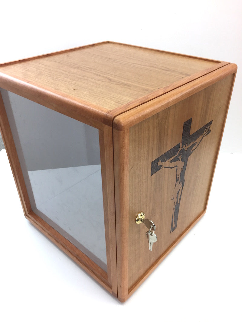 Cherry Tabernacle with Corpus and lexan panel