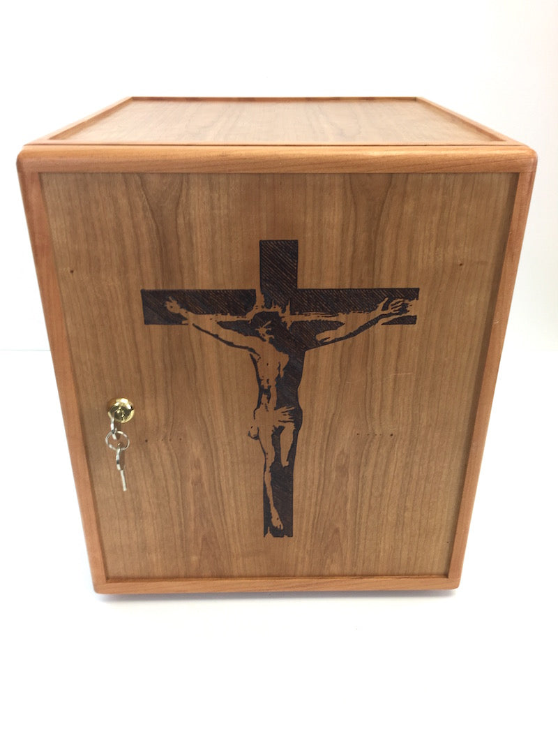 Wooden Tabernacle box with lexan front - TreeToBox