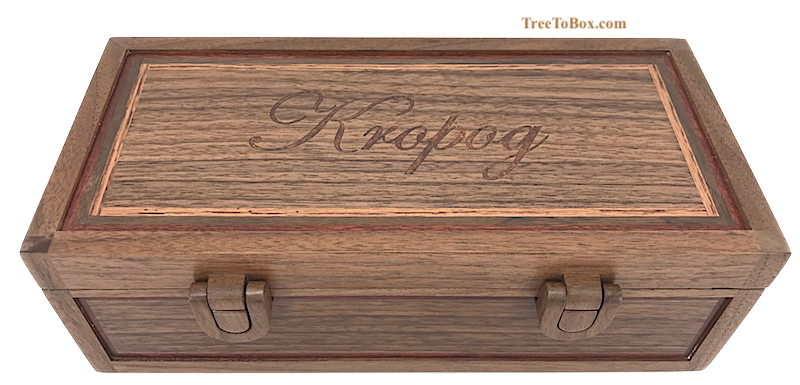 Custom wooden keepsake box