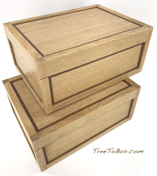 Wooden Gun box Custom Inlaid and woodburned - TreeToBox