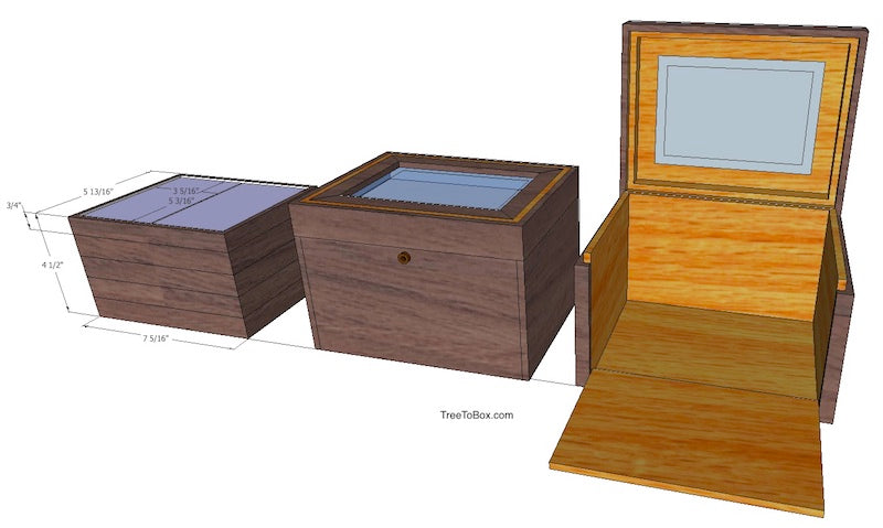 Custom Wooden Display case - TreeToBox