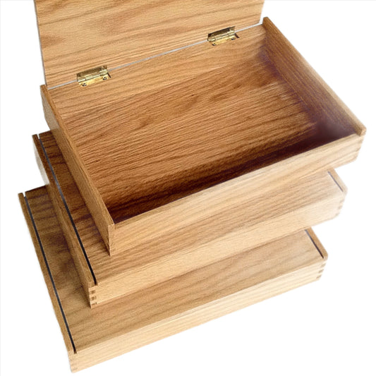 Oak box 10-3/8" x 6-5/8" x 1-3/8" - TreeToBox