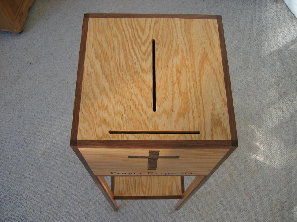 Wooden Prayer box with stand - TreeToBox