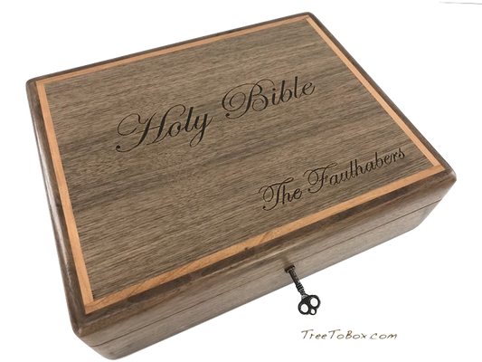 Design your Custom wooden Bible box here - TreeToBox