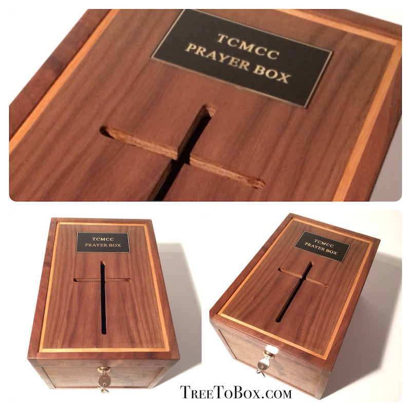 Wooden Prayer box<p><h5><span style="color: #2b00ff;">(Base price shown) - TreeToBox
