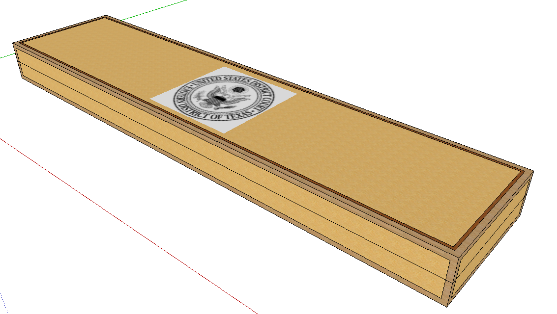3D sketch of rifle case