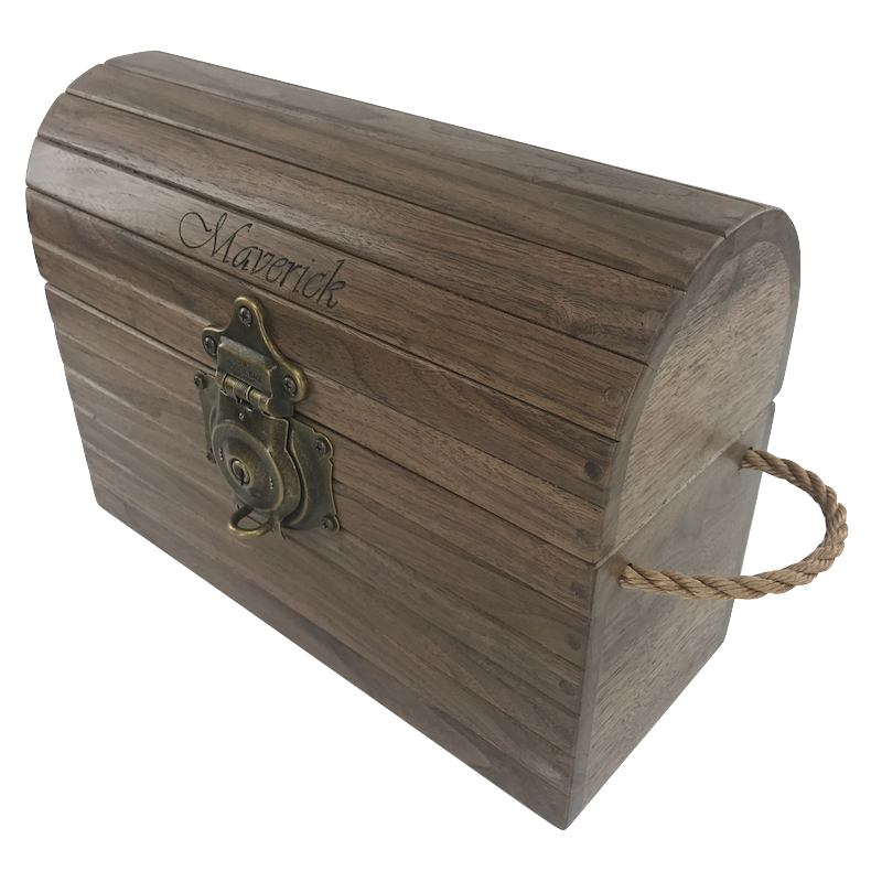 Wooden Treasure Chest (Base price shown) TreeToBox