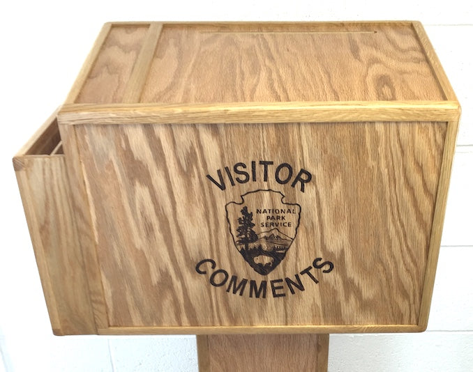 Visitor Comment box with pedestal - TreeToBox
