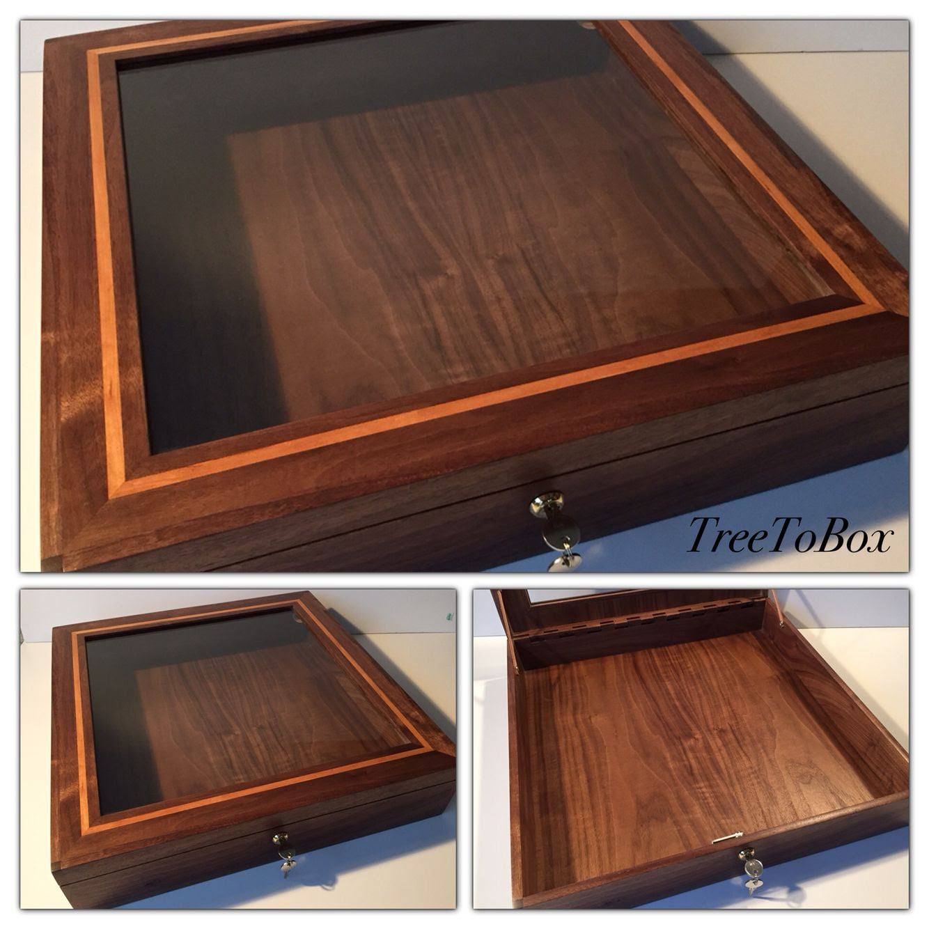 Build A Wood Box Display Oak Wood Wall Display Case 4 Inches Deep
