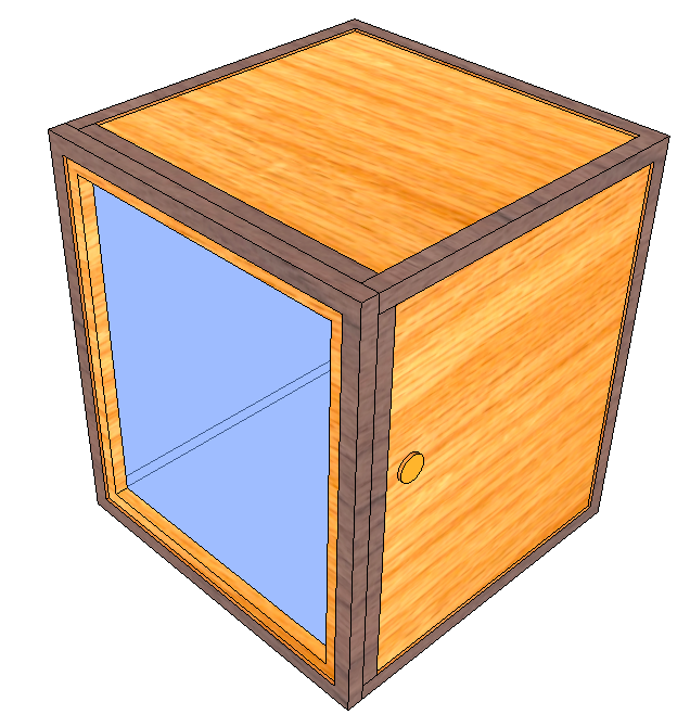 Wooden Tabernacle box with lexan front - TreeToBox