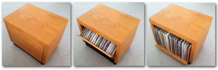 Revolving phonograph album cabinet - TreeToBox